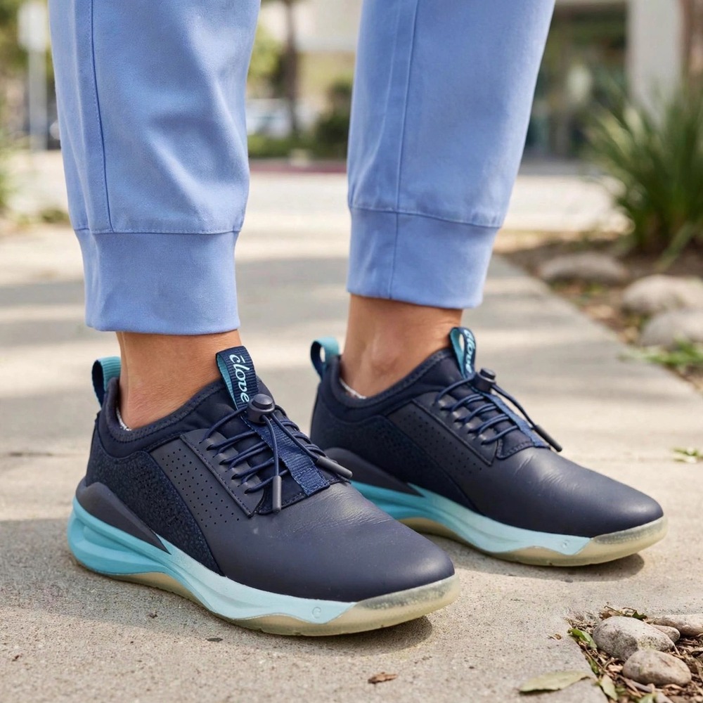Clove Women's Dark Navy Comfort Sneakers Slip On Sport Athleisure Shoes